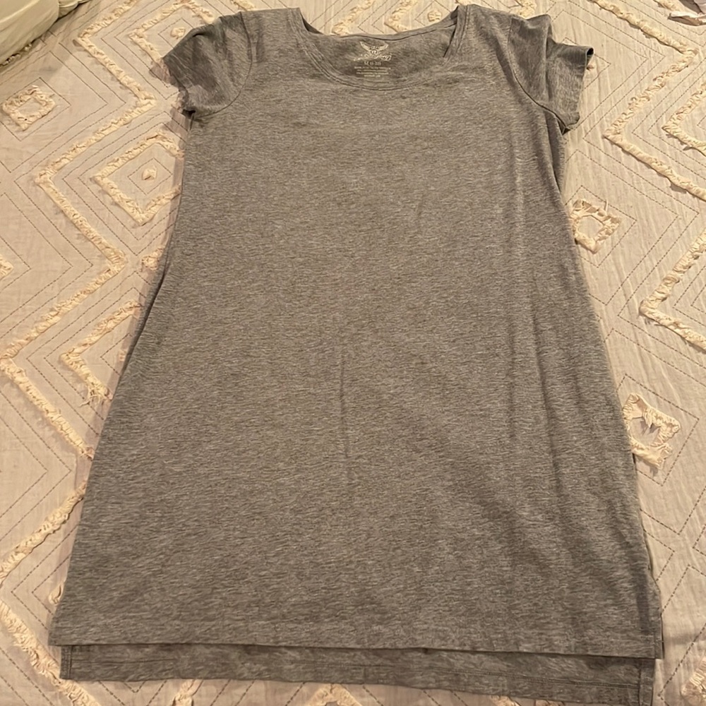 Womens grey tshirt dress